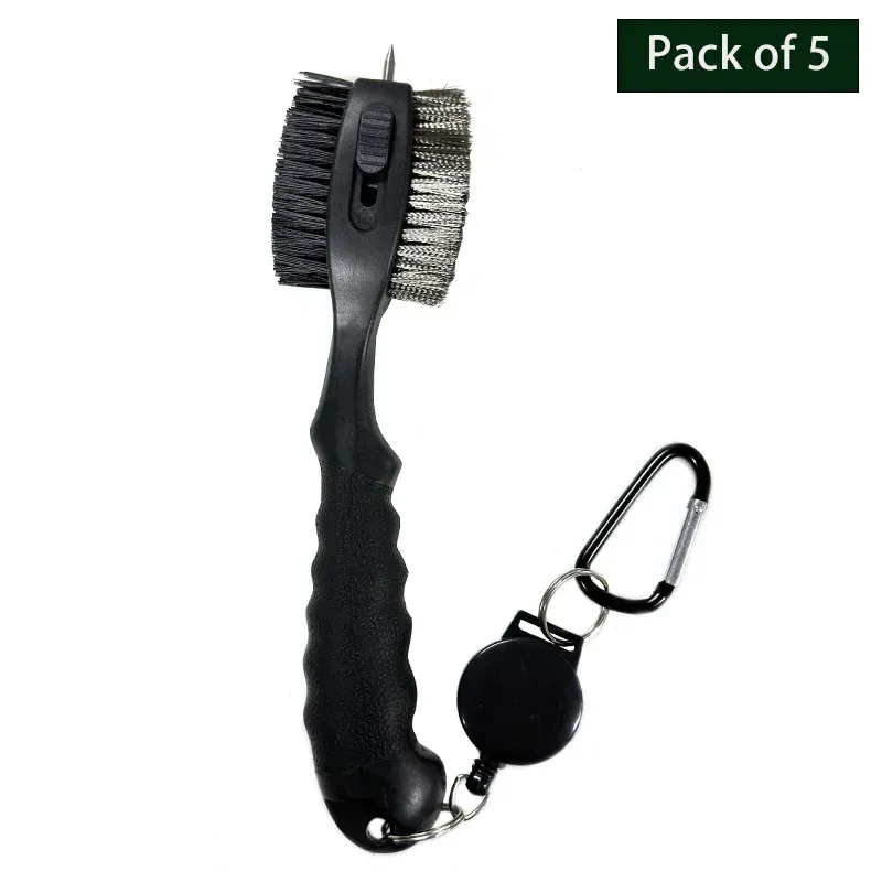 Brosse double face pour le nettoyage des rainures de club de golf, kit de nettoyage de balle et outil d'entretien 11
