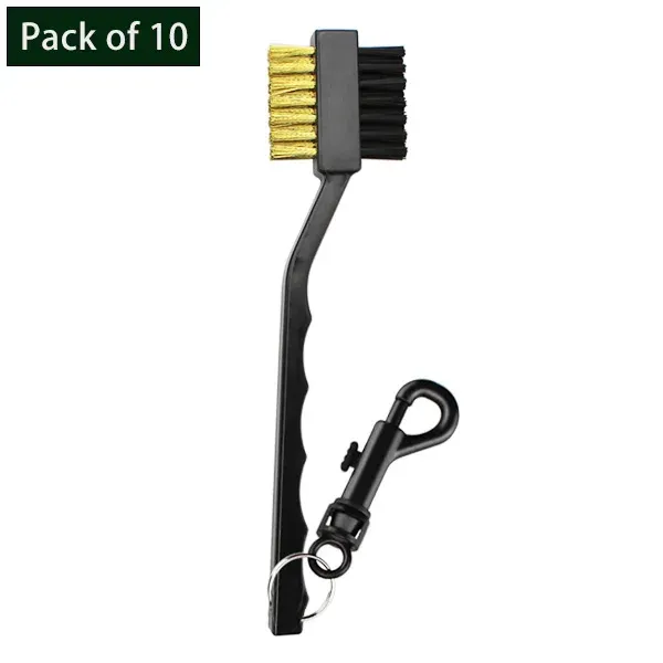Brosse double face pour le nettoyage des rainures de club de golf, kit de nettoyage de balle et outil d'entretien 24
