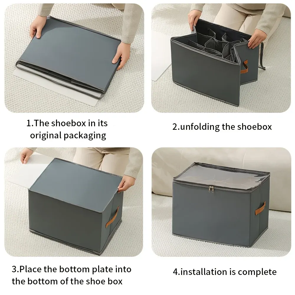 Organisateur de chaussures, pliage et rangement