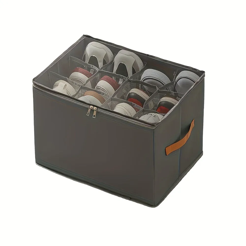 Organisateur de chaussures pliable en tissu Oxford, boîte de rangement pour baskets et sandales 8