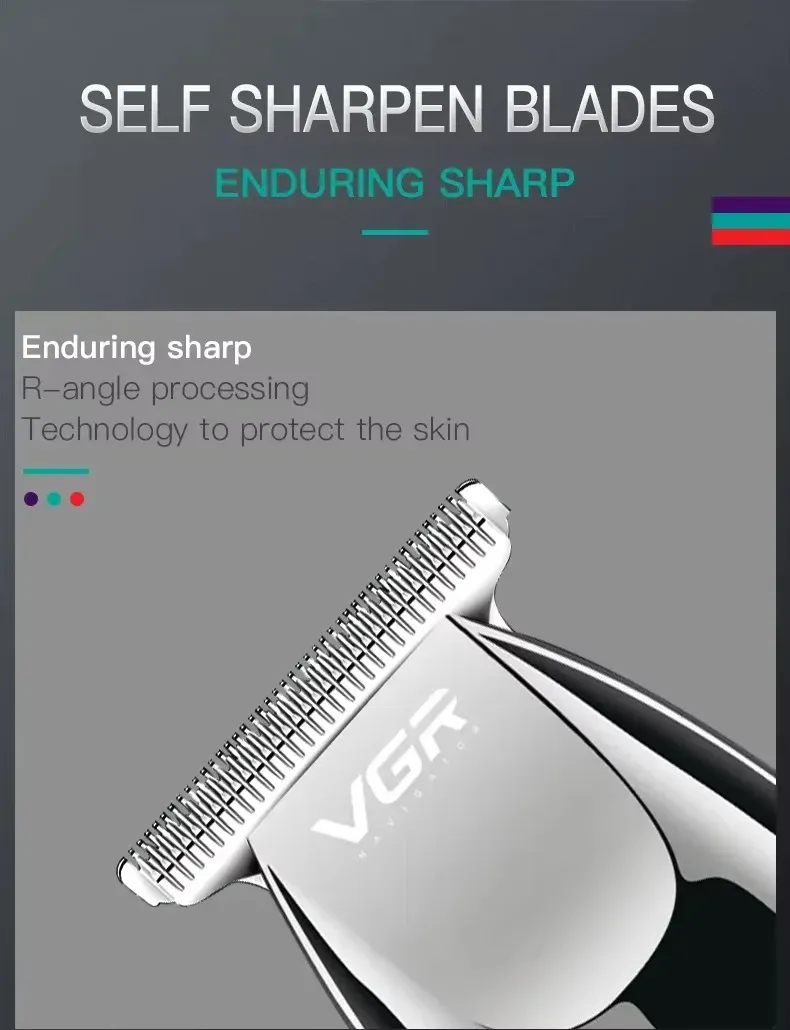 Tondeuse VGR V-030 – lames en acier inoxydable