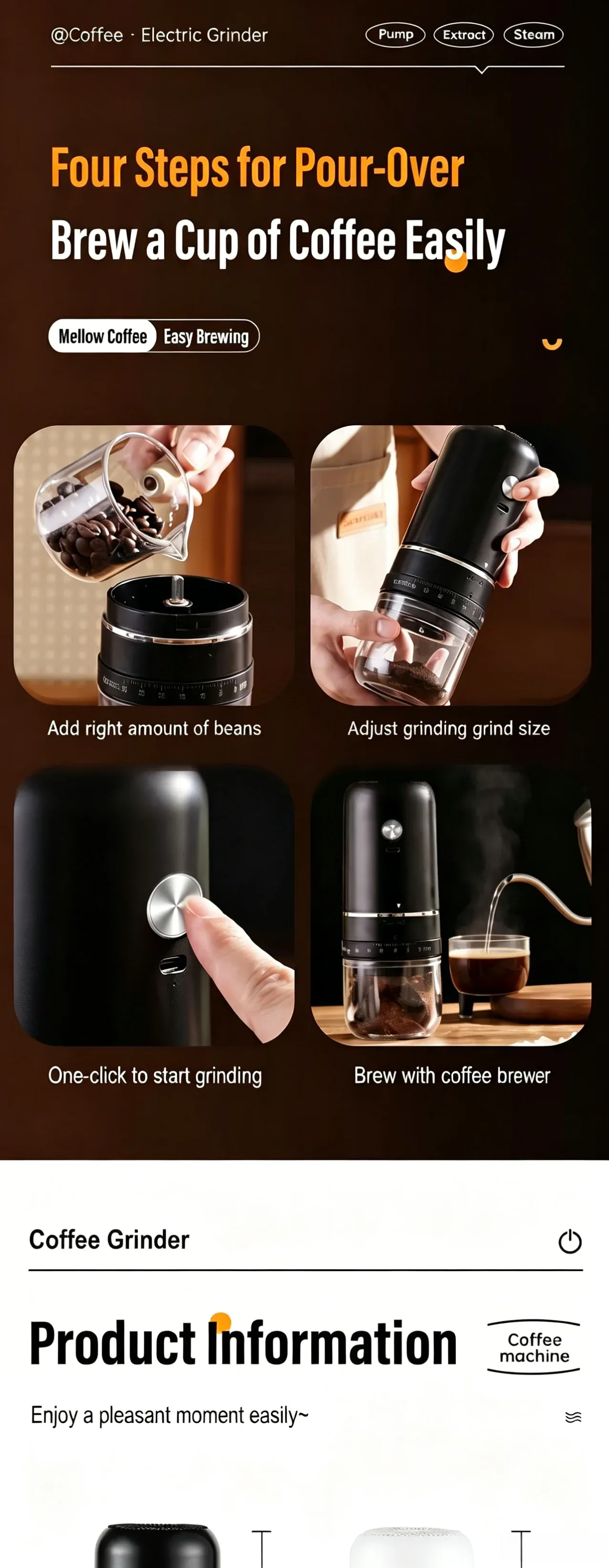 Moulin à café, détails et qualité de fabrication