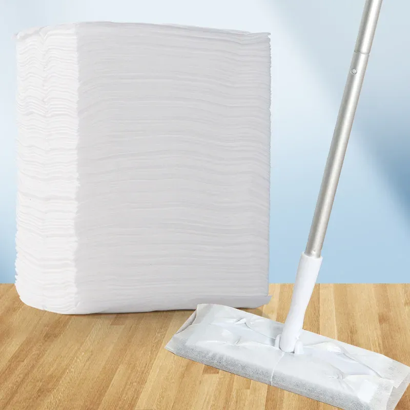 Chiffon de nettoyage en utilisation