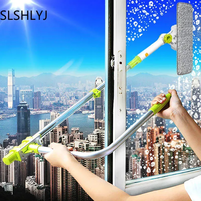 Eworld – Brosse télescopique pour le nettoyage des vitres, compatible Hobot - Image 1