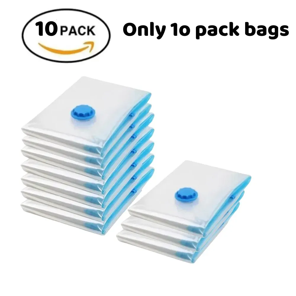 Sacs de rangement sous vide pour voyage, sacs de compression pour garde-robe et camping 8