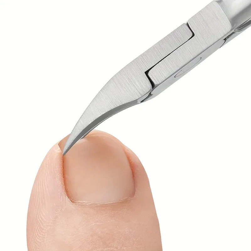 Coupe-ongles pour orteils professionnel en acier inoxydable, lame incurvée et tranchante, pour pédicure et soins du paronychium, grandes pinces 6