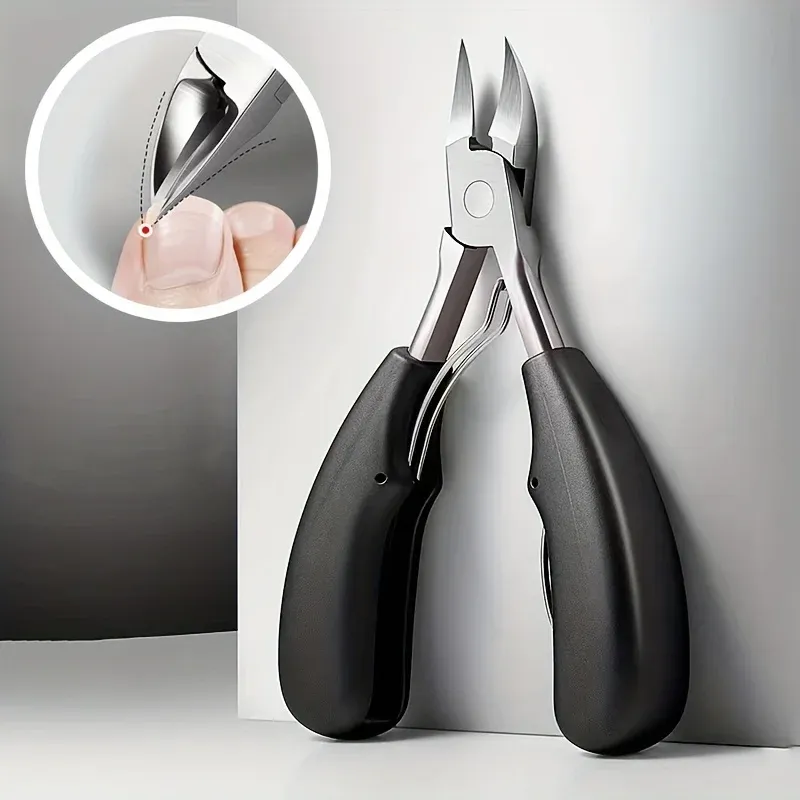 Coupe-ongles pour orteils, finition en acier inoxydable