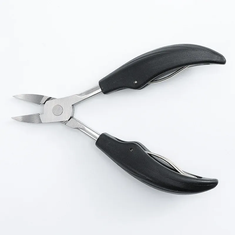 Coupe-ongles pour orteils professionnel en acier inoxydable, lame incurvée et tranchante, pour pédicure et soins du paronychium, grandes pinces 7