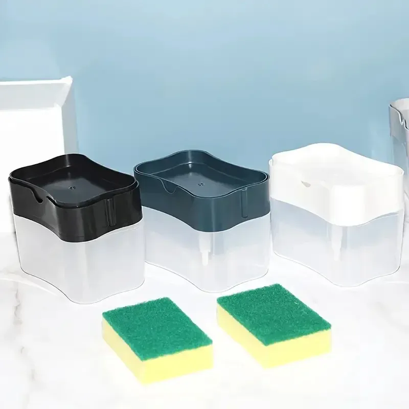 Vue détaillée du distributeur de savon
