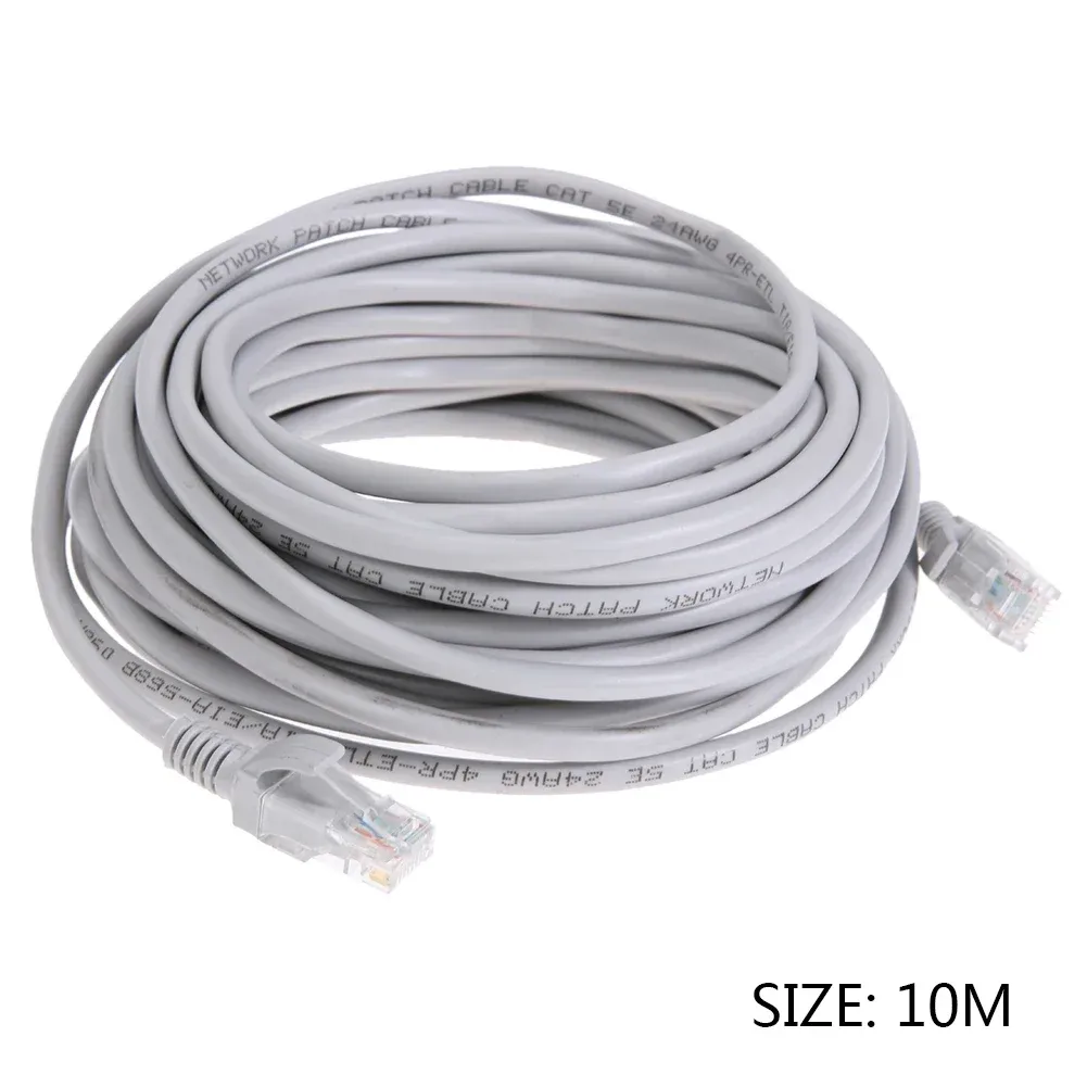 Câble Ethernet RJ45 haut débit, longueurs 1 m / 2 m / 3 m / 5 m / 10 m / 15 m / 30 m, pour routeur et ordinateur portable, vidéosurveillance 8