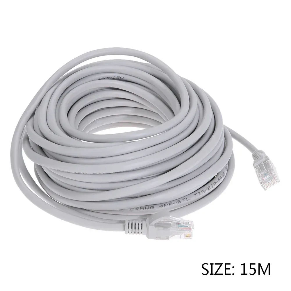 Câble Ethernet RJ45 haut débit, longueurs 1 m / 2 m / 3 m / 5 m / 10 m / 15 m / 30 m, pour routeur et ordinateur portable, vidéosurveillance 7