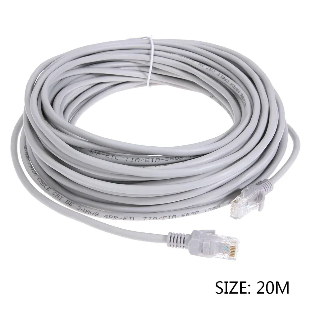 Câble Ethernet RJ45 haut débit, longueurs 1 m / 2 m / 3 m / 5 m / 10 m / 15 m / 30 m, pour routeur et ordinateur portable, vidéosurveillance 13