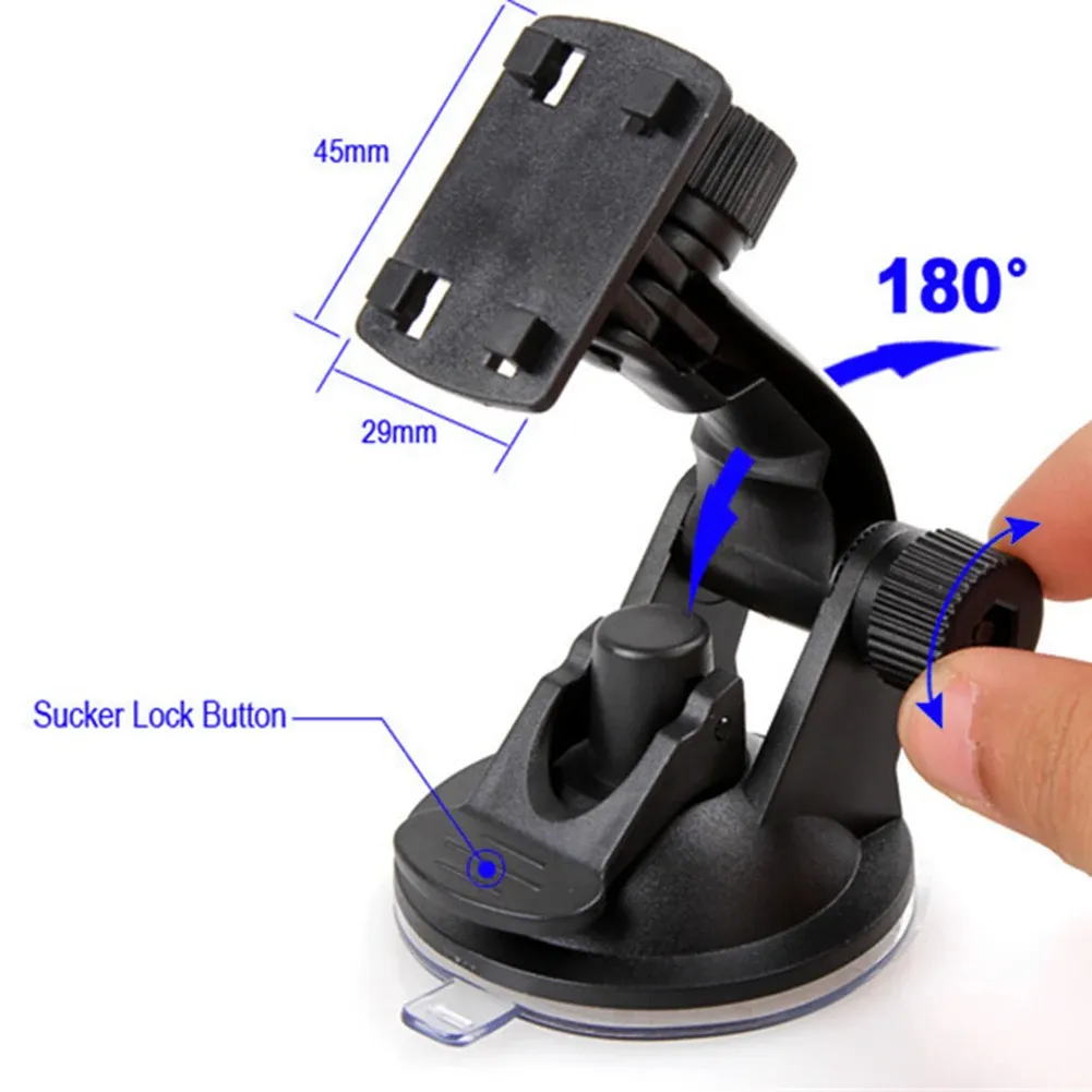 Support GPS pour véhicule, support de pare-brise réglable à ventouse, support de caméra de tableau de bord, accessoires automobiles 3