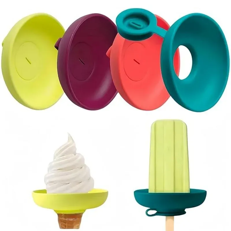 Détail du support de sucette glacée en silicone