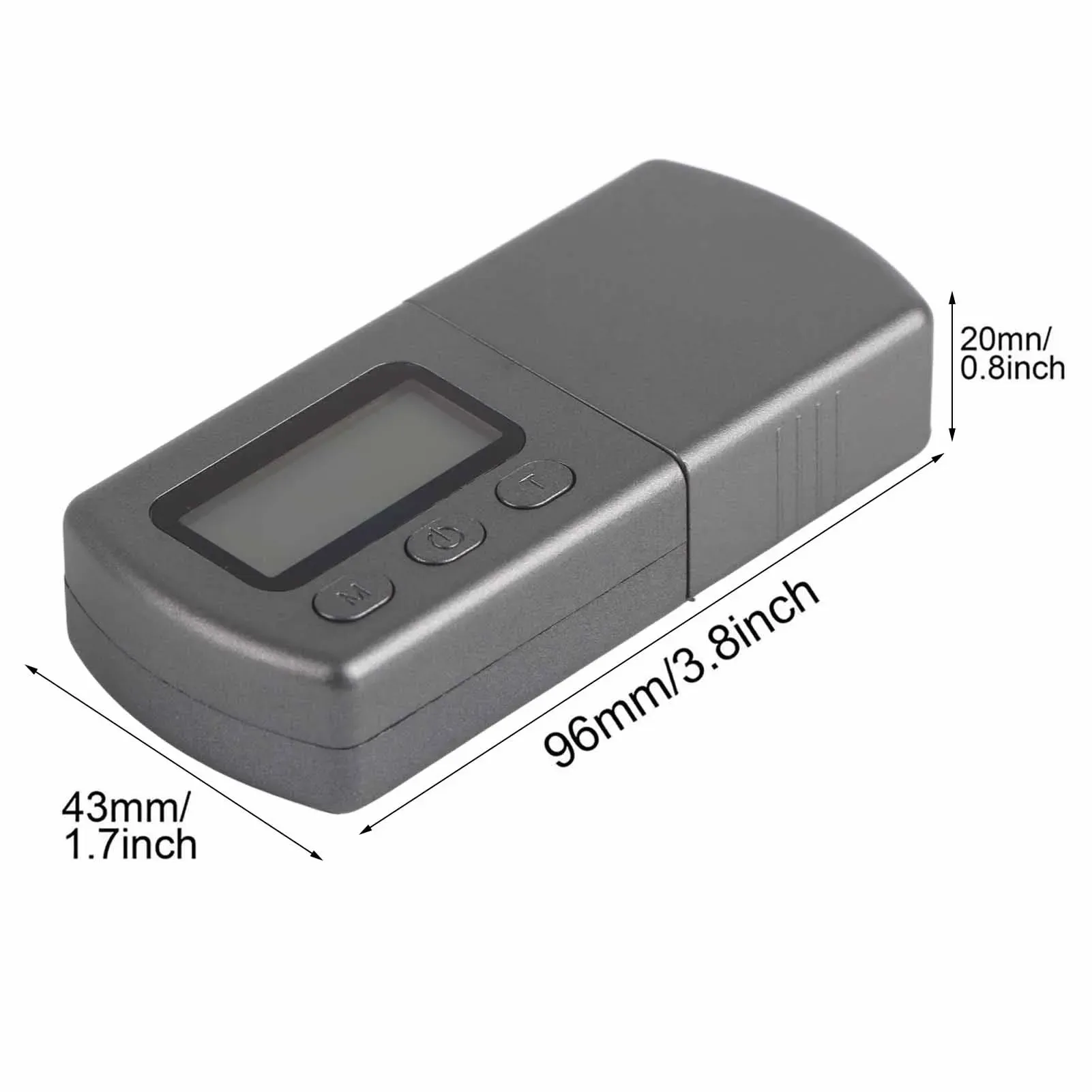 Jauge de pression de stylet pour platine avec écran LCD numérique rétroéclairé, testeur de pression de stylet pour disque vinyle, fonction d'étalonnage 5 g 6