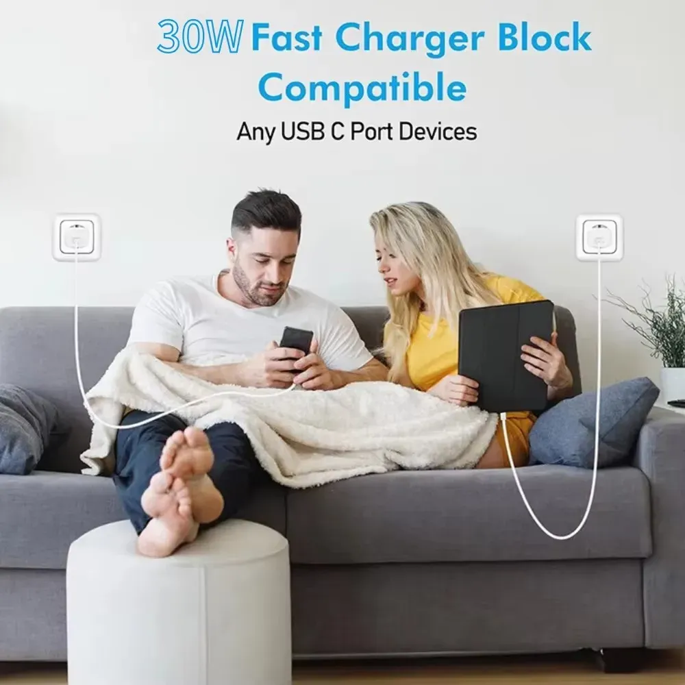 Chargeur rapide USB-C 25 W PD – Adaptateur secteur Cube pour iPhone, Samsung, Xiaomi et Huawei 5