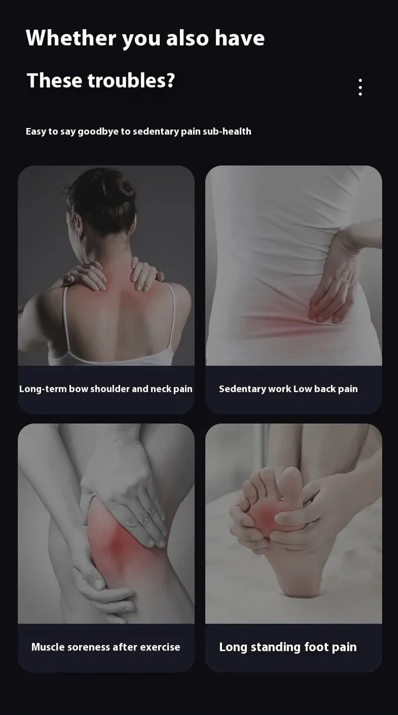 Têtes de massage du pistolet à quatre zones