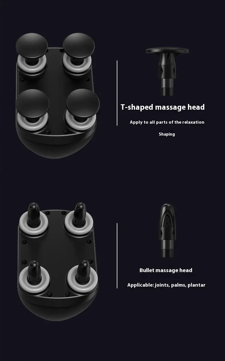 Pistolet de massage en utilisation à domicile