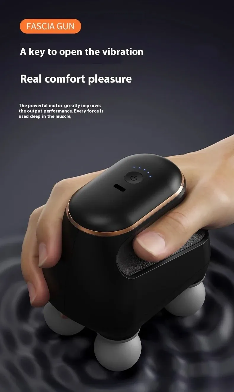 Pistolet de massage en utilisation sur le dos