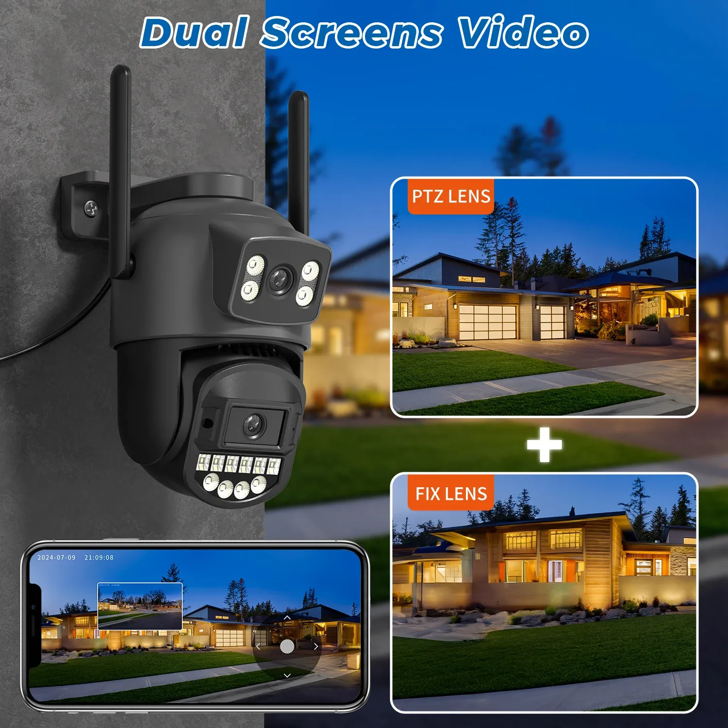 Surveillance par double objectif et vues multiples