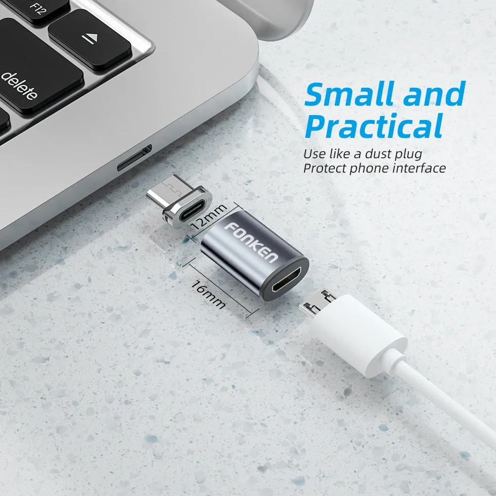 Adaptateur magnétique présenté de profil