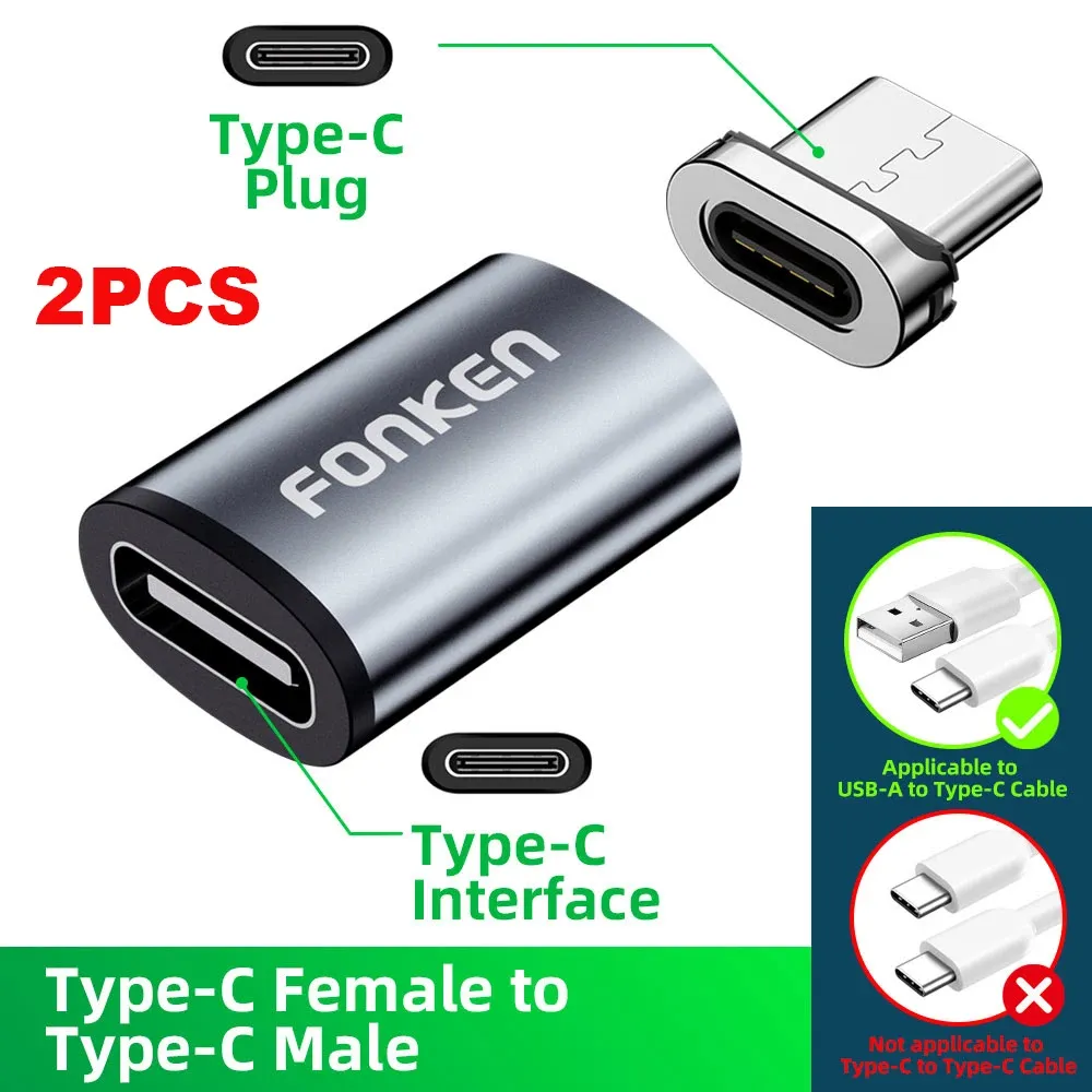 Connecteur magnétique pour câble de téléphone portable, Micro USB et USB Type-C, compatible Huawei et Android 7