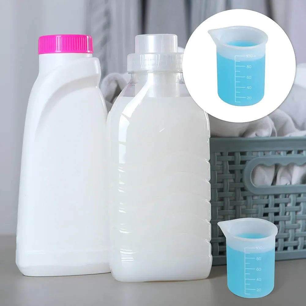 Lot de 2 tasses doseuses en silicone pour lessive, souples et réutilisables 6