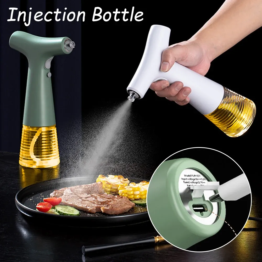 Distributeur électrique d'huile d'olive 240 ml avec pulvérisateur - Image 1