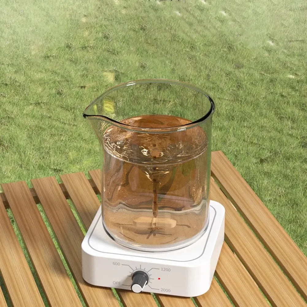 Mini agitateur magnétique électrique de laboratoire automatique, vitesse réglable de 200 à 2000 tr/min, design compact en plastique 5