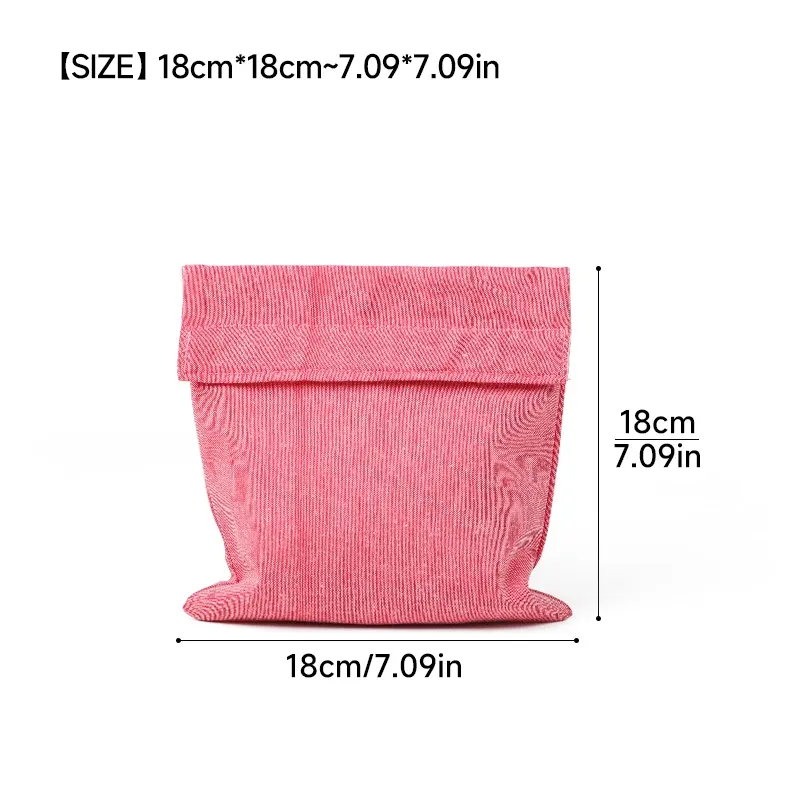 Sac à sandwich réutilisable pour enfants avec doublure en TPU, fermeture Velcro, lavable, imperméable et sans danger pour les aliments 8