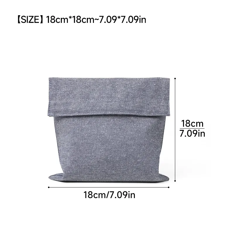 Sac à sandwich réutilisable pour enfants avec doublure en TPU, fermeture Velcro, lavable, imperméable et sans danger pour les aliments 9