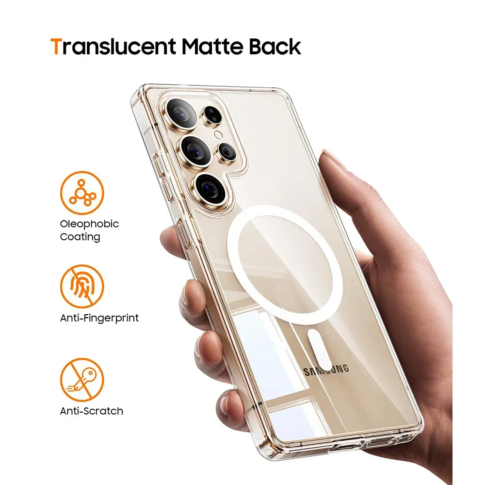 Coque MagSafe transparente en détail