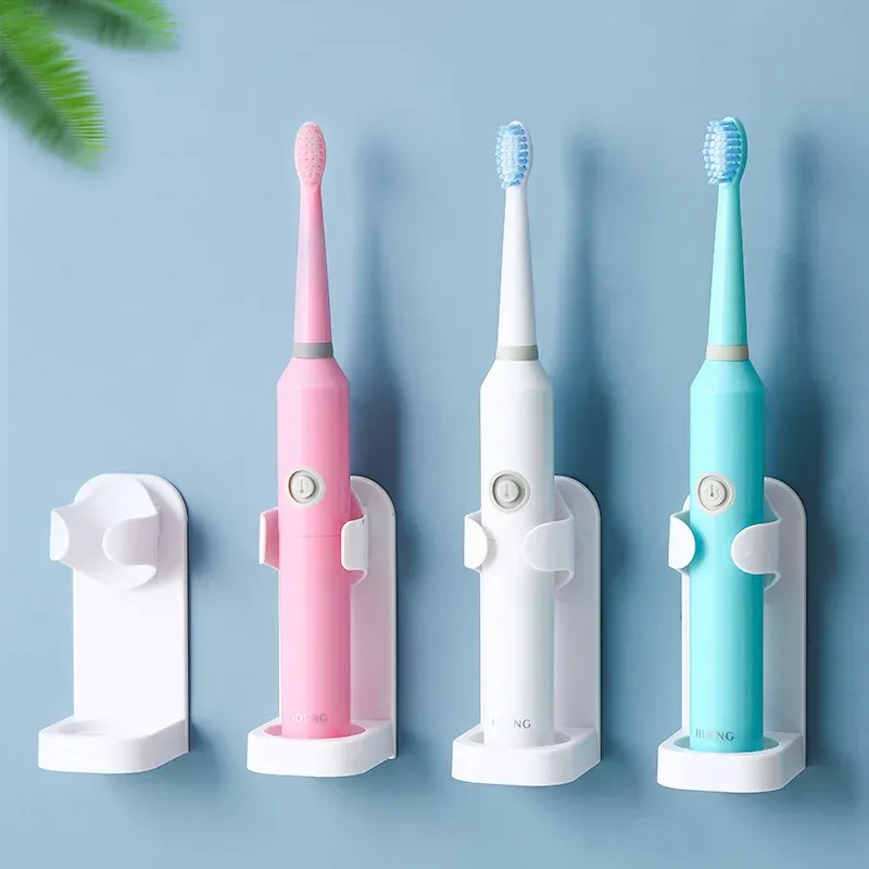 Porte-brosse à dents électrique mural sans perçage, support pour brosse à dents électrique adulte, accessoire de salle de bain 2