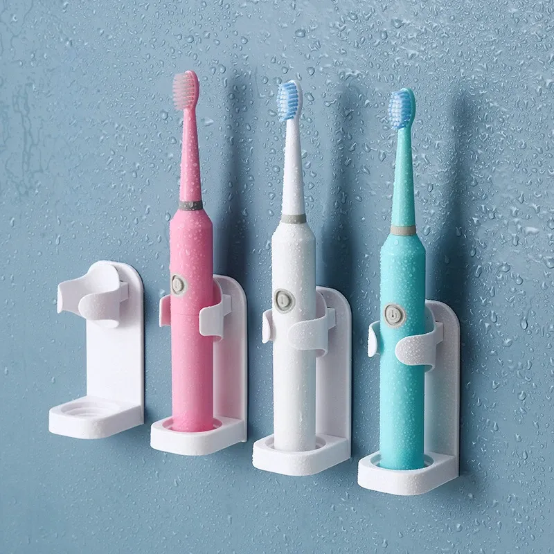Porte-brosse à dents électrique mural sans perçage, support pour brosse à dents électrique adulte, accessoire de salle de bain 4