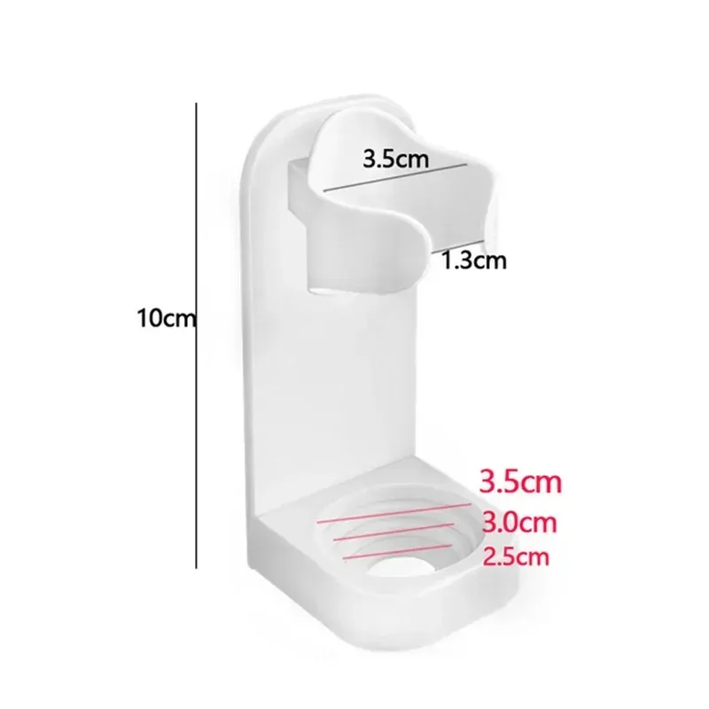 Support de rangement blanc pour brosse à dents