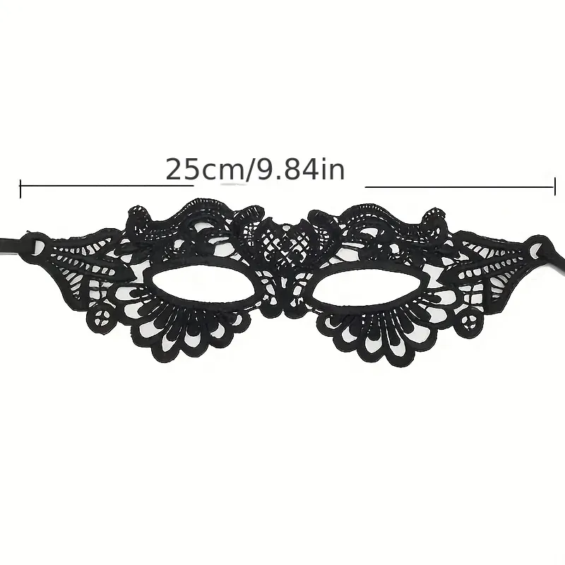 Masque de mascarade en dentelle pour femme, pour Halloween et soirées costumées 6