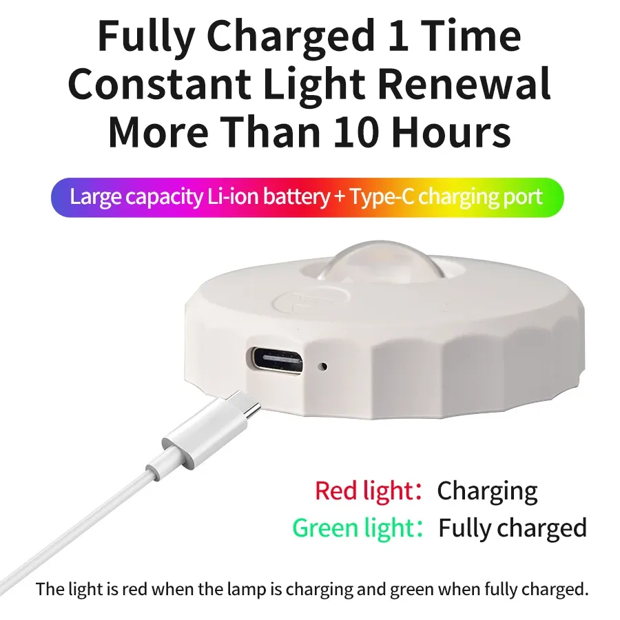 Veilleuses LED RGB rechargeables avec télécommande sans fil 5