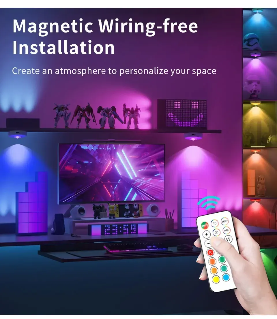 Projecteur LED rechargeable RGB