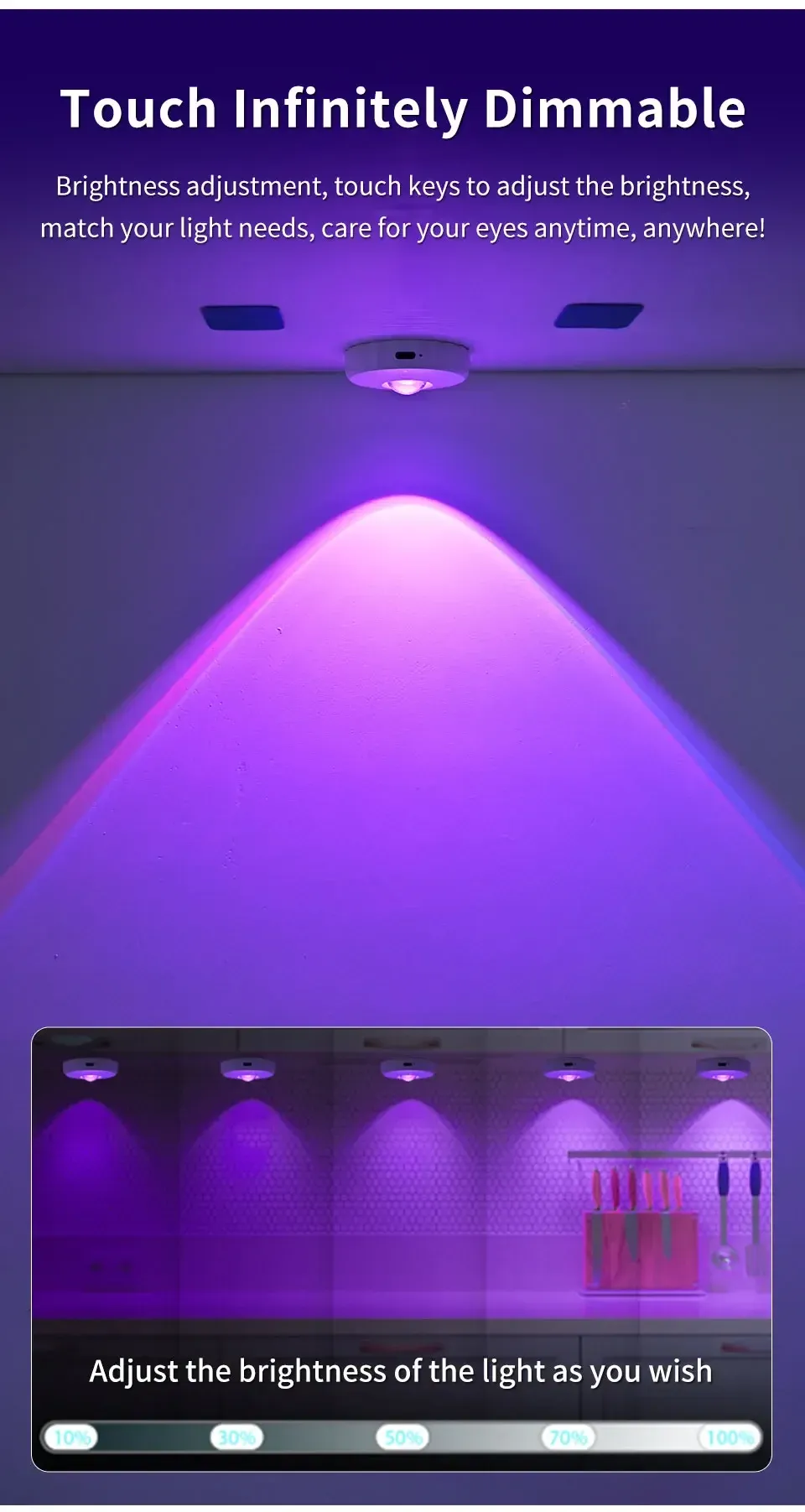 Projecteur LED rechargeable RGB