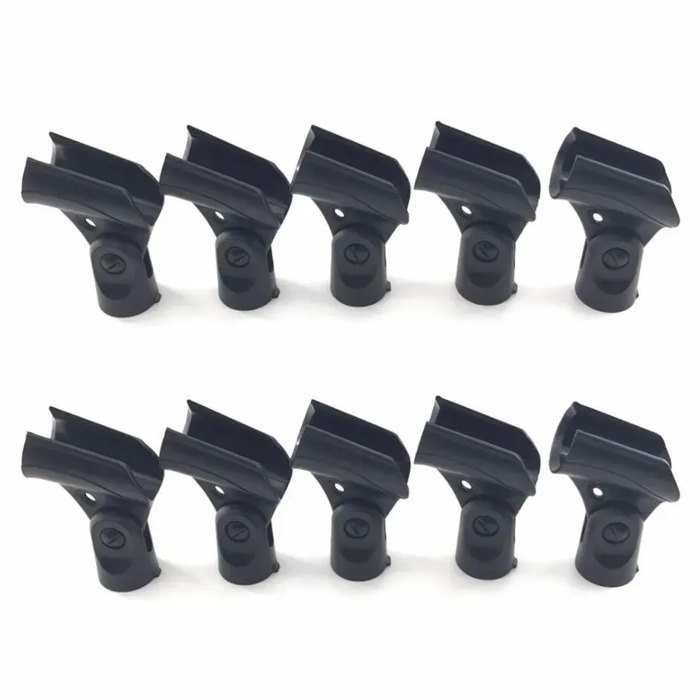 Lot de 10 pinces pour microphone Shure A25D, SM58, SM57 et modèles 3/4 de pouce - Image 1