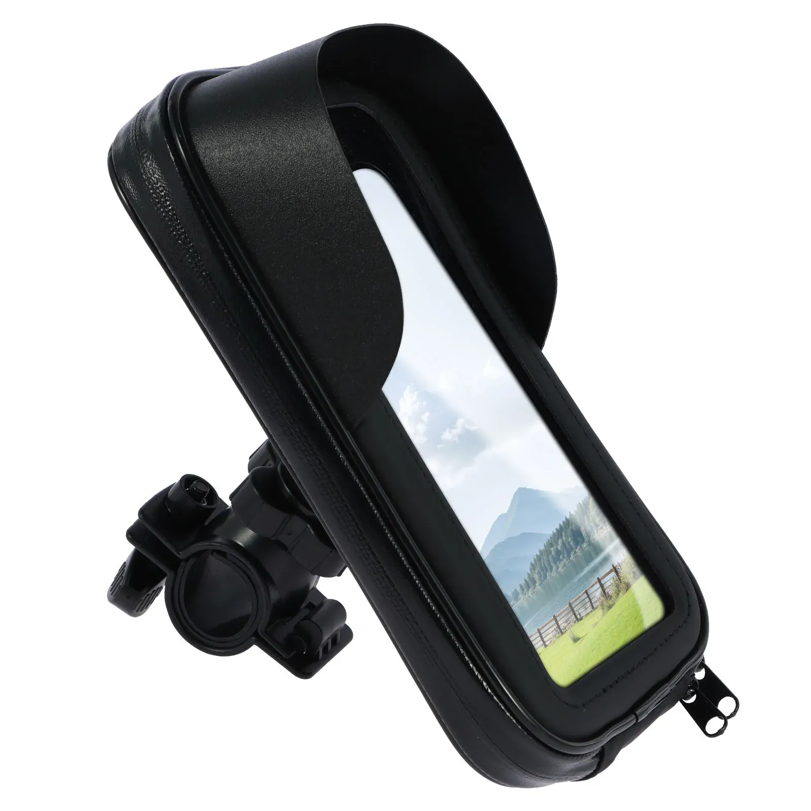 Support de téléphone pour vélo avec sac de guidon étanche à rotation 360° 7
