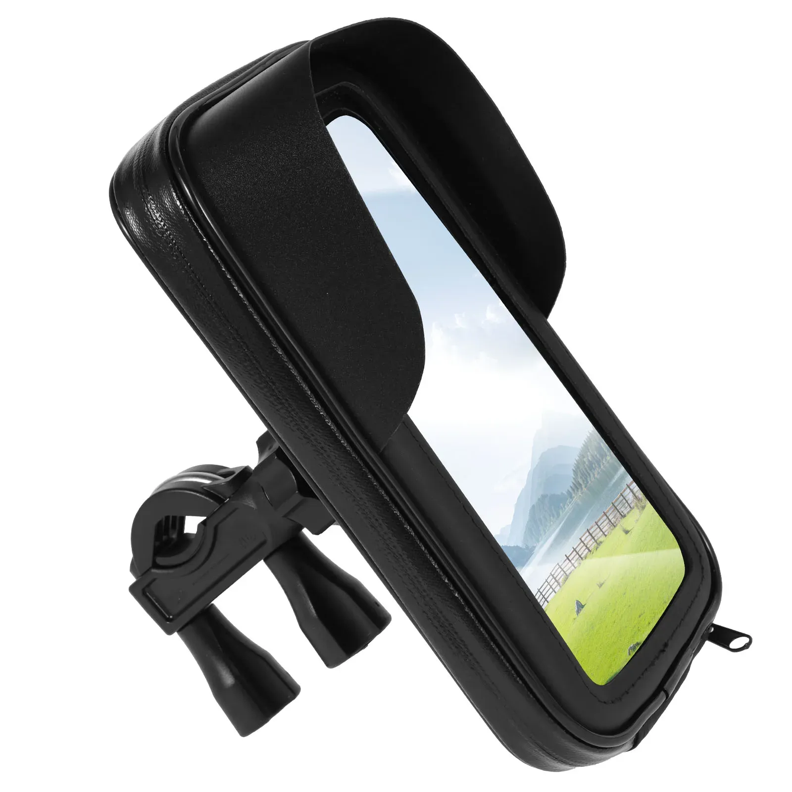Support de téléphone pour vélo avec sac de guidon étanche à rotation 360° 8