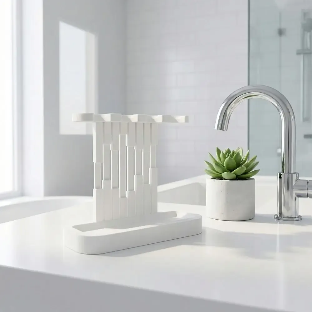 Support de brosses à dents dans un intérieur moderne