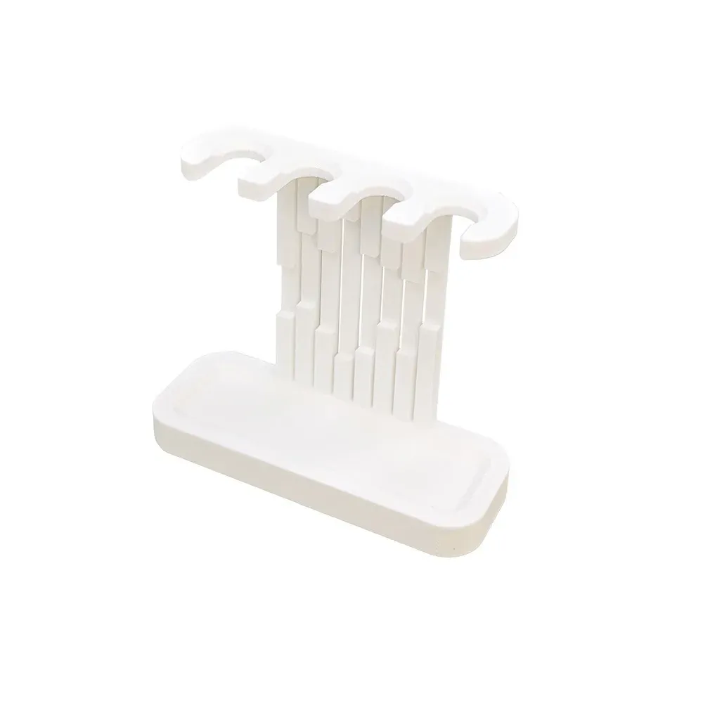 Support 4 emplacements pour têtes de brosse à dents en plastique imprimé en 3D, organisateur à fixation au sol, rangement salle de bain 7