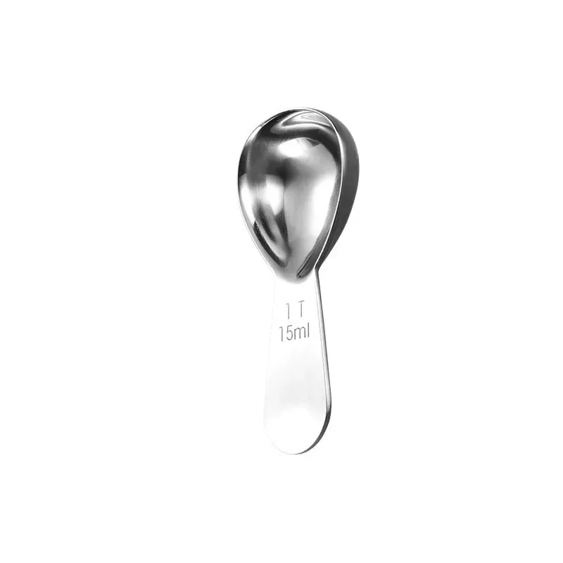 Cuillère à café en acier inoxydable 304, cuillère à mesurer à manche court pour café et sucre 8