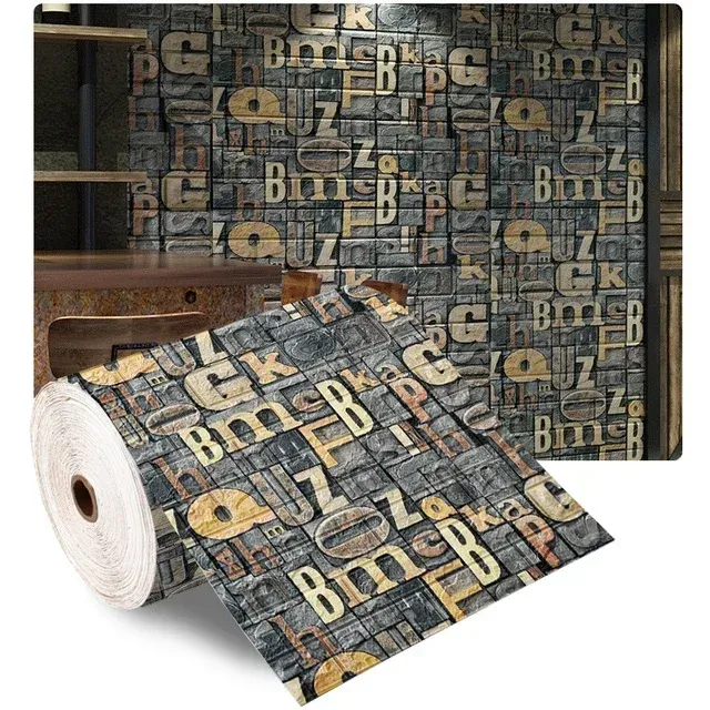 Autocollants muraux en brique auto-adhésifs et imperméables, papier peint 3D pour salon, décoration d'intérieur, revêtement mural effet brique 15