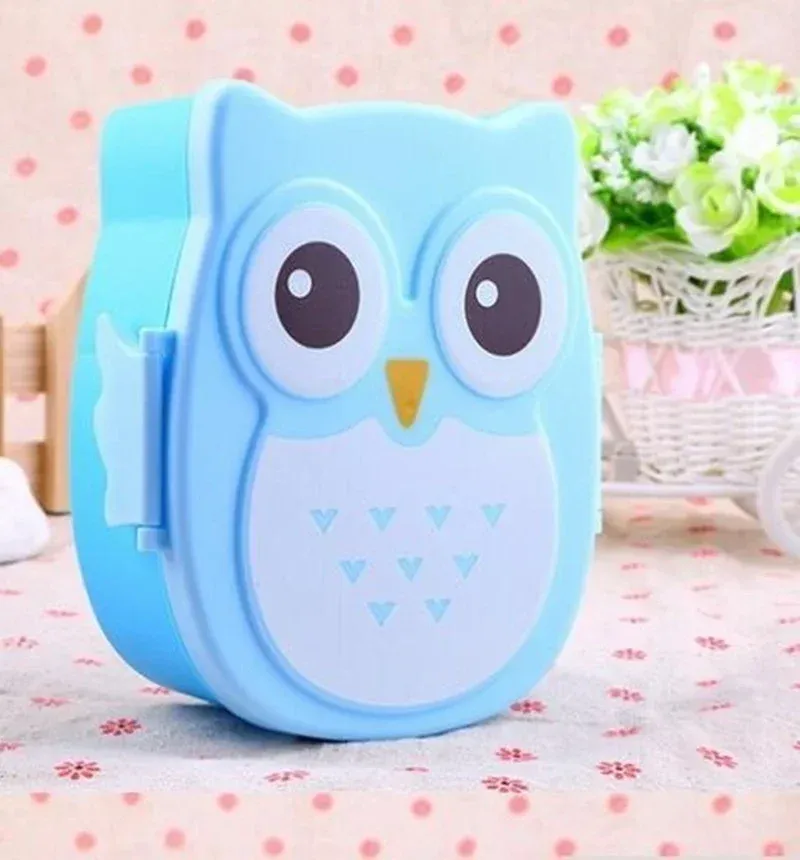 Boîte à déjeuner portable en plastique pour enfants et étudiants, boîte à bento, récipient alimentaire, vaisselle en carton, couverts 10