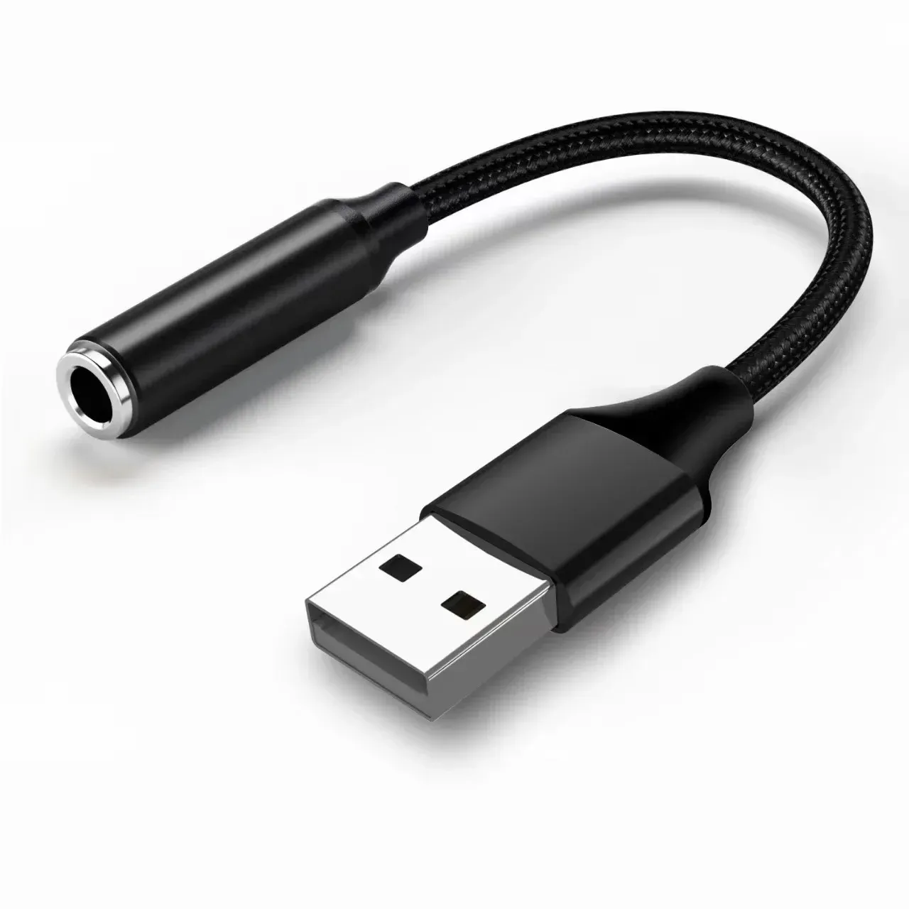 Adaptateur audio USB vers jack 3,5 mm avec carte son externe à réduction de bruit, plug & play sans parasites, compatible Windows, Mac et Linux 5