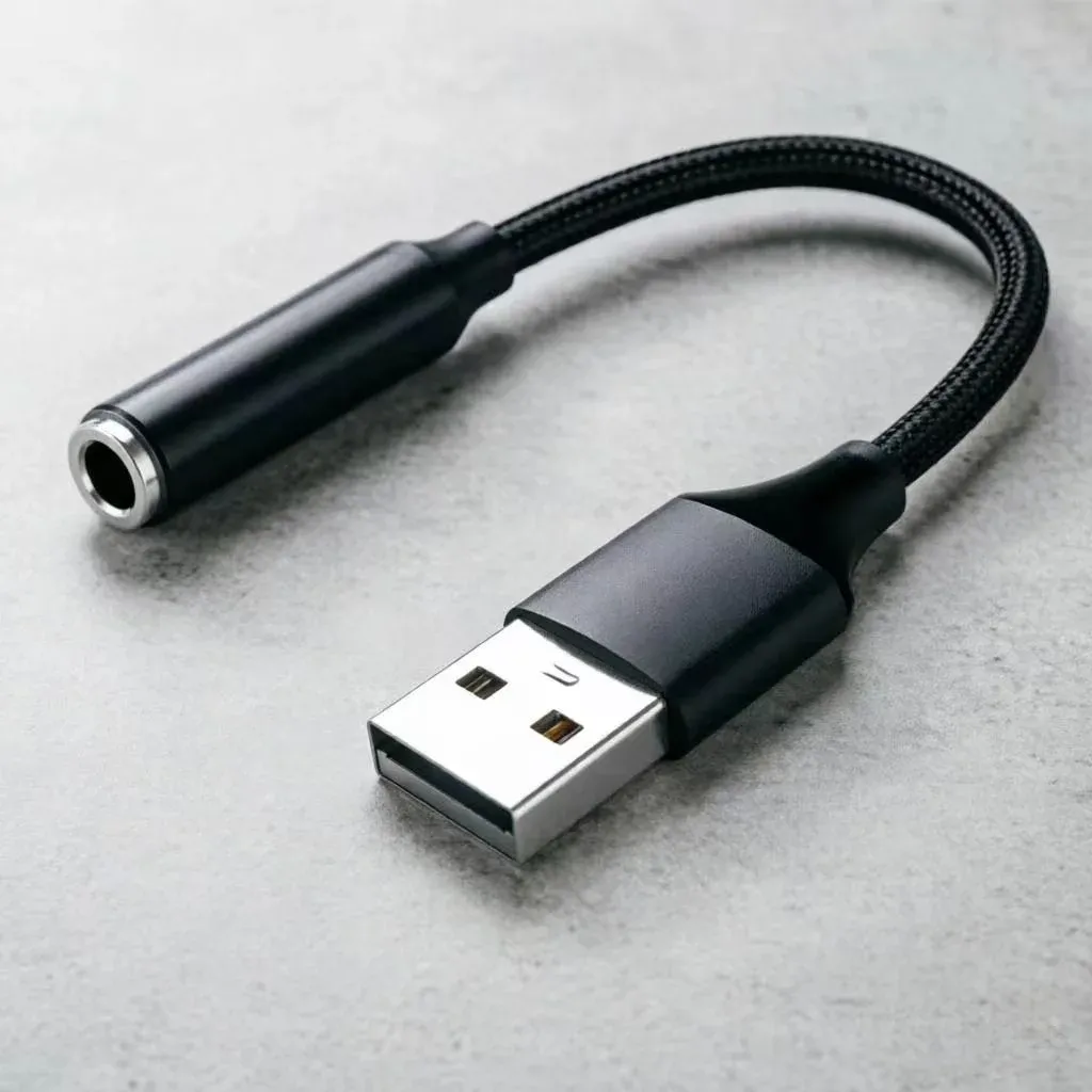 Adaptateur audio USB vers jack 3,5 mm avec carte son externe à réduction de bruit, plug & play sans parasites, compatible Windows, Mac et Linux 7