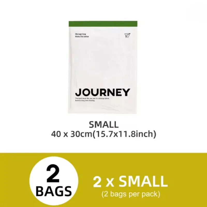 Sacs de compression enroulables pour voyage, lot de 2, sac de rangement réutilisable sans pompe 8